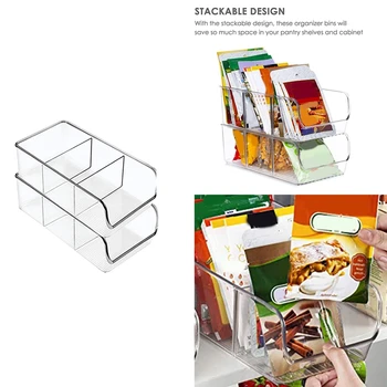 Maisto Paketų Tvarkyklė Konteinerių Sandėliukas Organizavimo ir Laikymo, skaidraus Plastiko Laikiklis, skirtas Organizuoti Prieskonių