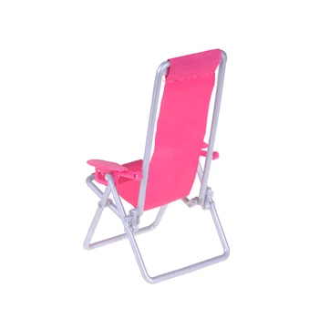 1:12 Masto Sulankstomas Deckchair Lounge Paplūdimio Kėdės Barbie Lėlės Namą Puikus Miniatiūrinės 12*11*19.5 cm