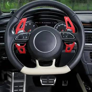 1 Pora Automobilio Vairo Išplėtimas pavarų perjungimo rankenėlės Perjungimo Svirtys Audi A5 S3, S5 S6 SQ5 RS3 RS6 RS7 Automobilių Stying Priedai