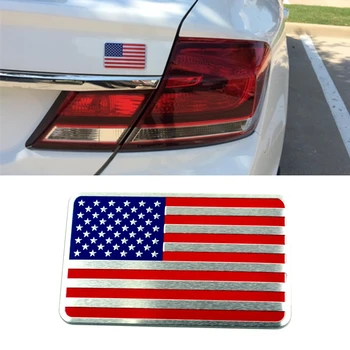 10 Vnt./Daug Patriotas Automobilių Kėbulo Emblema Aliuminio Ženklelis Lipdukas Apdailos Amerikos Nacionalinės Vėliavos Žvaigždės ir Juostelės
