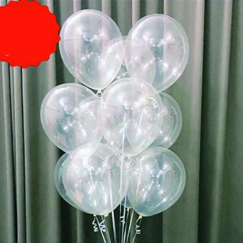 100vnt 12inch Aišku, Balionai Skaidrūs Latekso Ballon Helio Vestuves Brithday Apdailos Žaislai, Kamuoliai, Šventiniai Reikmenys