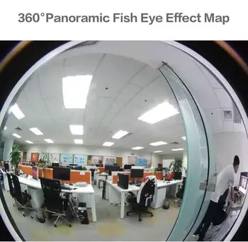 1080P Lemputės Šviesos Belaidė IP Kamera 3.0 MP 360 Laipsnių Panoramines FishEye Saugumo VAIZDO Kamera, Wifi P2P Judesio Detekcijos IP Kameros