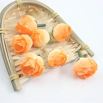 10vnt naujų rožių gėlių dirbtinių gėlių pumpurų ir gėlių vestuvių susitarimą medžiagos, puošyba netikrą gėlių