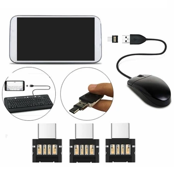 10VNT USB-C 3.1 C Tipo prie USB OTG Adapterio Jungtis Palaikomi Tipas-C Įjungtas Išmanusis telefonas, USB 