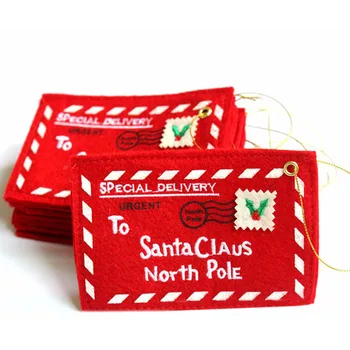 10vnt Į Santa Claus North Pole Paketas Kalėdų Saldainiai Dovanų Maišą, Maišą Kalėdų Eglutės Kabantys Papuošalai Pakabukas Lašas Papuošalai