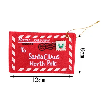 10vnt Į Santa Claus North Pole Paketas Kalėdų Saldainiai Dovanų Maišą, Maišą Kalėdų Eglutės Kabantys Papuošalai Pakabukas Lašas Papuošalai