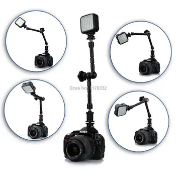 11 Colių Magic Arm Kameros Laikiklis 1/4 Karšto Batų Jungtis, skirta vaizdo Kamera LCD Monitorius LED Šviesos