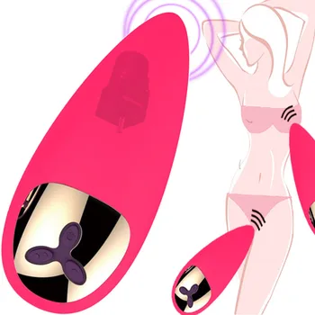 12 Greičio Belaidį Nuotolinio Valdymo pultas USB Įkrovimo G Vietoje Vibravimo Moterų Masažas Sekso Žaislas Moterims Kulka Kiaušinių Vibratorius Q106