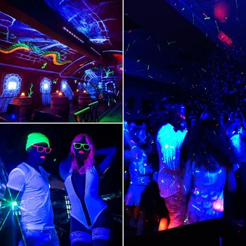12 LED UV Disco Scenos Šviesos Lempa DJ, Led Par Blacklights Baras Juoda Šviesos Helovinas Kalėdų Lazerinis Projektorius Šalies Žibintai