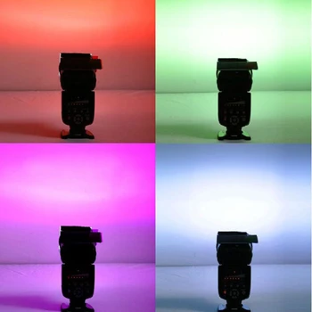 12 VNT Flash Spalvų Kortelės Difuzorius Soft Box Apšvietimo Gelio Filtras Fotoaparatas