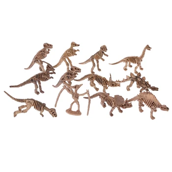 12pcs Dinozaurų Skeleto Fosilijos Įvairūs Kaulai Duomenys Žaislai Vaikams Kalėdų Dovana