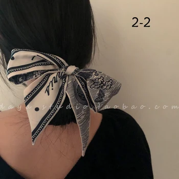 14 Stiliaus Zebras Spausdinti Dot Moterims Juostelės Hairband Elegantiškas Šilko Juostelės Mergaitėms Plaukų Juostelės Šalikas Galvos Apdangalai Mados Plaukų Aksesuaras