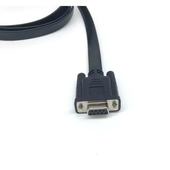 16pin į serial DB9 RS232 OBD2 diagnostikos kabelis įrankis plokščia viela su jungikliu