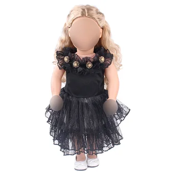 18 colių Mergaičių lėlės suknelė Princesė nėrinių tortas vakare gown Amerikos naujas gimęs drabužiai, žaislai tinkami 43 cm kūdikio c426