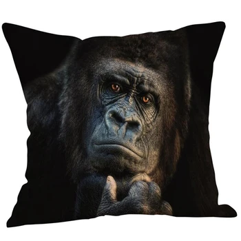 1PC 45*45cm Mielas Gyvūnų Medūzos Orangutan Zebra Pagalvės Užvalkalas Sofa-Automobilio dugno Pagalvės užvalkalą Miegamasis Apdailos Pagalvėlė