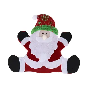 1pc Kalėdų Peilis Ir Šakutė Nustatyti Kalėdų Dekoracijos Kalėdų Peilis Ir Šakutė Įjungta Audinys Santa Claus Animacinis Personažas
