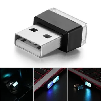 1pcs Automobilių Stiliaus USB Atmosfera LED Šviesos Automobilių Reikmenys Mazda 2 5 8 Mazda 3 Axela 