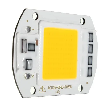 1pcs LED Lustas AC110/220V COB 50W 4200LM nereikia Vairuotojo Įvesties Smart IC Didelis Lumen LED Lemputės, Lempos, 