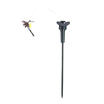 1pcs Saulės Netikrą Gyvūnų Apdailos Mielas Drugelis Hummingbird Apdailos, Elektros Plunksnų Paukštis Sodo Puošmena biuras