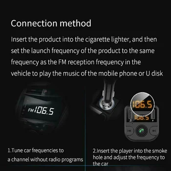 2.1 1A Dual-USB Automobilinis Įkroviklis 5.0 