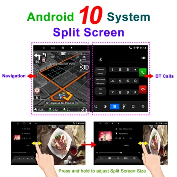 2 Din 10.1 colių Android 10 RDS DSP už Skoda octavia-2020 m. Automobilio Multimedijos Wifi GPS navigacijos sistema, Automobilio Radijo