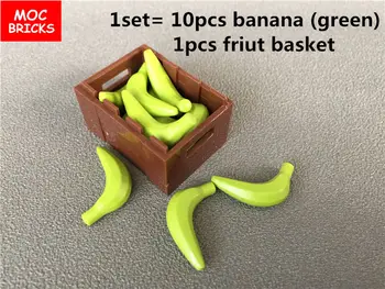 2 komplektai/daug SS Plytos, Maisto ir Gėrimų, Vaisių Rinkinys Bananų Vyšnia 