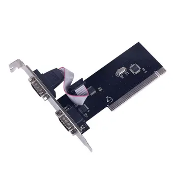 2 Port PCI Serial DB9 RS232 Adapterį Kortelės Valdiklis Parama Stalinis Kompiuteris Card PCI Com Plėtros Kortelę