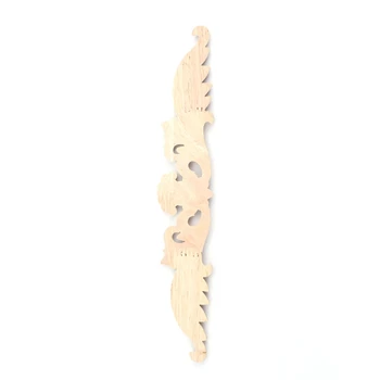 2 Vnt Gumos Medžio Drožė Kampe Kaulo Aplikacijos Baldai, Namų Dekoro, 30 X 7cm & 24,5 X 4.5 cm