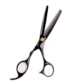 2 į 1 Dešinę ranką žirklėmis, pjovimo plaukus su oda atveju Žirklės plaukų 6 colių Profesionalios plaukų kirpimo žirklės