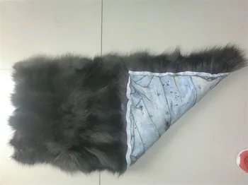 2016 aukštos kokybės nekilnojamojo fox fur pliaupti antklodė/ silver fox kailių plokštė