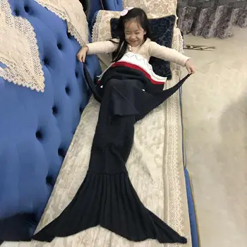 2017 m. rudens ir žiemos sprogimo suaugusiųjų Undinė antklodė pilka ryklys šiltas miegmaišis Ryklys miegmaišį