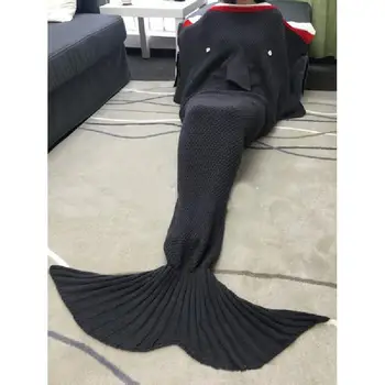 2017 m. rudens ir žiemos sprogimo suaugusiųjų Undinė antklodė pilka ryklys šiltas miegmaišis Ryklys miegmaišį