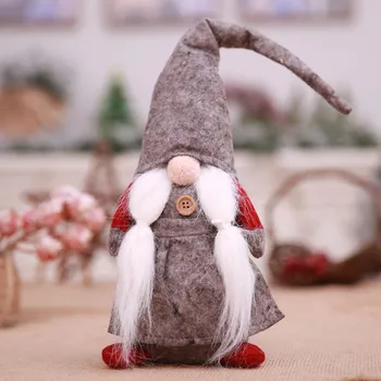 2018 Balta Barzdotas Kalėdų Elf Lėlės Apdailos Prekių Naujųjų Metų Festivalis Vakarienę Kalėdų Dekoracijos