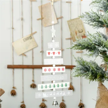 2019 Linksmų Kalėdų Medžio Kabo Ornamentu doorplate Namų Dekoracijos Kalėdų eglutė Šalies medžio valdikliui Pakabukas navidad #4AU15