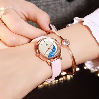 2019 Naujas Mados Moterų Laikrodžiai Paprastas, Mielas Rožinis Žiūrėti Moterų Riešo Žiūrėti Ponios žiūrėti relogio feminino reloj mujer Dropship