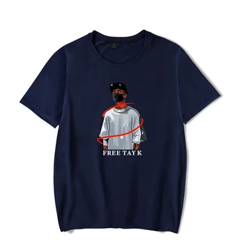 2019 Vyrų/Moterų Tay-K T - shirt hip-hop trumparankoviai marškinėliai ir Tay-K mados prabangių laisvalaikio marškinėliai korėjos pop vientisos Spalvos