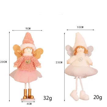 2020 Kalėdų Ornamentu Mini Kalėdų Lėlės Pakabukas Cute Angel Doll Dovanos Kalėdų Ornamentu Naujųjų Metų 2021