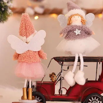 2020 Kalėdų Ornamentu Mini Kalėdų Lėlės Pakabukas Cute Angel Doll Dovanos Kalėdų Ornamentu Naujųjų Metų 2021