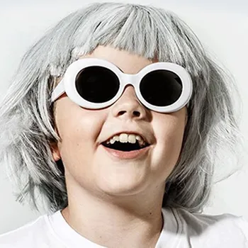 2020 klasikinis Vaikų mados akiniai nuo saulės Berniukų ir mergaičių vintage white square plasstic akinius vaikams nuo saulės akinius uv400