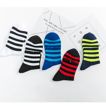 2020 naujas vyrų dryžuotų kojinių prekės aukštos kokybės vyriškų medvilninių kojinių dezodorantas kvėpuojantis vyrų dovanų kojinės kiekvienoje pakuotėje 5 poros