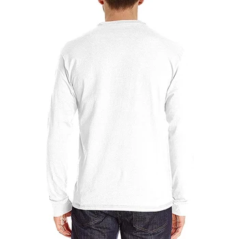 2020 Nauji Vyrų Rudens Poliesteris T Vyrų Marškinėliai ilgomis Rankovėmis Kinų Stiliaus Viršūnes Marškinėliai Kieto Spalvų Balti Marškinėliai