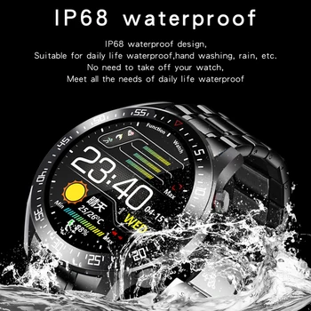 2020 Naujų Plieno Juosta Skaitmeninis Žiūrėti Vyrų Sporto Laikrodžiai Elektroninių LED Vyrų Riešo Žiūrėti Vyrų Laikrodis atsparus Vandeniui Bluetooth Valandą+box