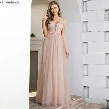 2020 Rožinė Bridemaid Suknelė be Rankovių Naujas Nėrinių Paplūdimys Vestuvės Dress Oficialų Kokteilių suknelės Ilgai Vestidos Chalatas De Soiree