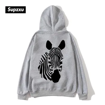 2020 Zebras spausdinti palaidinukė vyrų ir moterų hoodies madinga hip-hop ' o mados Harajuku negabaritinių vyrų ir moterų palaidinukė puloveriai