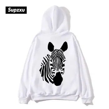 2020 Zebras spausdinti palaidinukė vyrų ir moterų hoodies madinga hip-hop ' o mados Harajuku negabaritinių vyrų ir moterų palaidinukė puloveriai