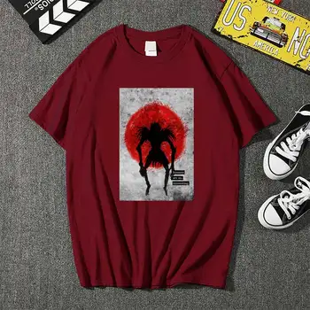 2021 Death Note Žmonėms Marškinėliai Vyrams Kawaii Viršūnes Animacinių filmų T-shirt Karatė Grafinis Tees Mados Marškinėliai, Unisex Harajuku Marškinius Vyras