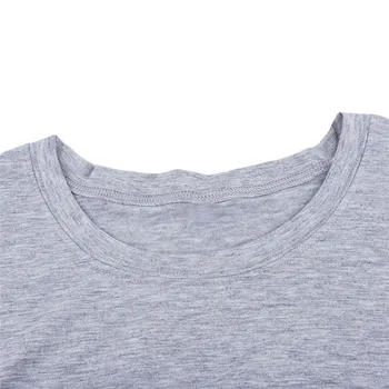 2021 Naujas Moterų Marškinėliai Laiškas Išspausdintas Vasarą Moterys T Shirt O Kaklo Šviesiai Pilkos Spalvos Spausdinta Viršūnes Atsitiktinis Trumpomis Rankovėmis T Marškiniai Plius Dydis