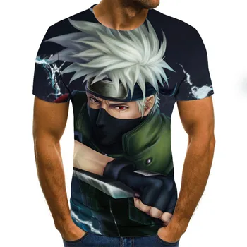 2021 Naujausias Mados Naruto Marškinėliai Vyrams, Moterims, 3D T-Shirt Naruto Cosplay Palaidinės Naruto Veiksmų Skaičius, Tee Marškinėliai Vyrams Viršūnės