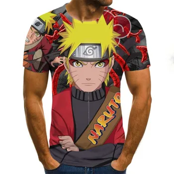 2021 Naujausias Mados Naruto Marškinėliai Vyrams, Moterims, 3D T-Shirt Naruto Cosplay Palaidinės Naruto Veiksmų Skaičius, Tee Marškinėliai Vyrams Viršūnės