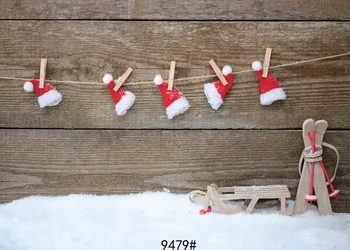 210x150cm Horizontali versija mėgsta studija nuotrauka vinyle kalėdų backdrops fotografijos Medinėje dovanų dėžutėje Kalėdų eglutė Sienos